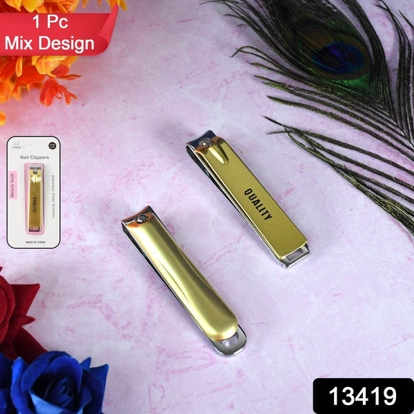 Stainless Steel Folding Portable Large Nail Clippers with Nail File (1 Pc / Mix Design) - dailyneed.life
