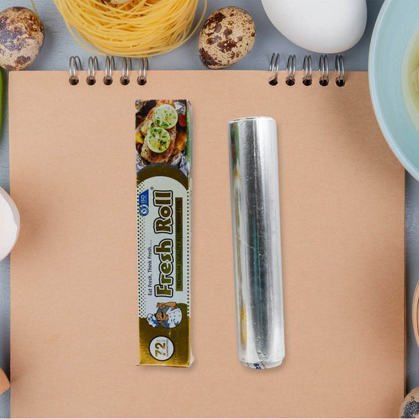 Premium Quality Food Grade Aluminum Foil Roll Heavy Duty Non Stick Thick Aluminum Foil Sheet Baking Grilling Tool 72Mtr (1Pc) - dailyneed.life