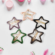 Metal Printed Star Shape Hair Clips (5 Pcs Set) - dailyneed.life
