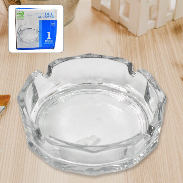 Transparent Ashtray Cigarettes Holder Home Office and Bar Tone Hotel Restaurant Indoor (1 pc) - dailyneed.life