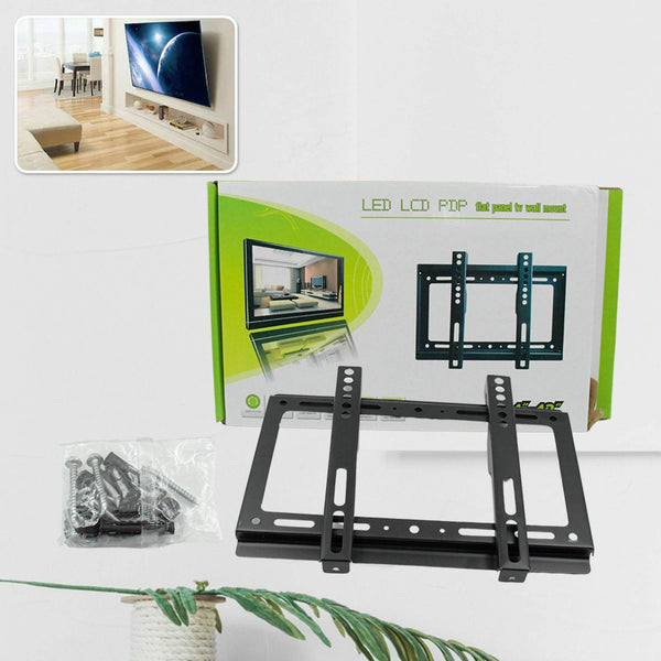 TV Wall Bracket Mount Slim Monitor Stand for 14 x 42, LCD LED 3D plasma Flat TVs Full Motion Heavy-Duty Wall Bracket, Sturdy and Strong Flat Screen Design TV Wall Mount (29cmx19cm) - dailyneed.life