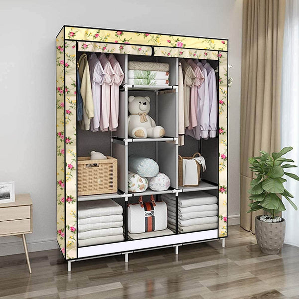 Big 8 Compartment Portable and Collapsible Wardrobe Racks (1 Set) - dailyneed.life