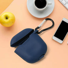 Silicone Shockproof Protection Wireless Headphones Carrying Box Cover with Metal Keychain - dailyneed.life