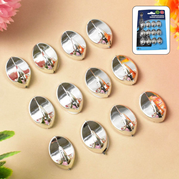 Plastic Multipurpose Wall hanging hook (12 Pcs Set / Mix Design) - dailyneed.life