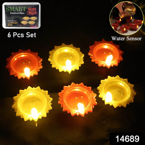 Water Sensor LED Diya Set (6 Pc) - dailyneed.life