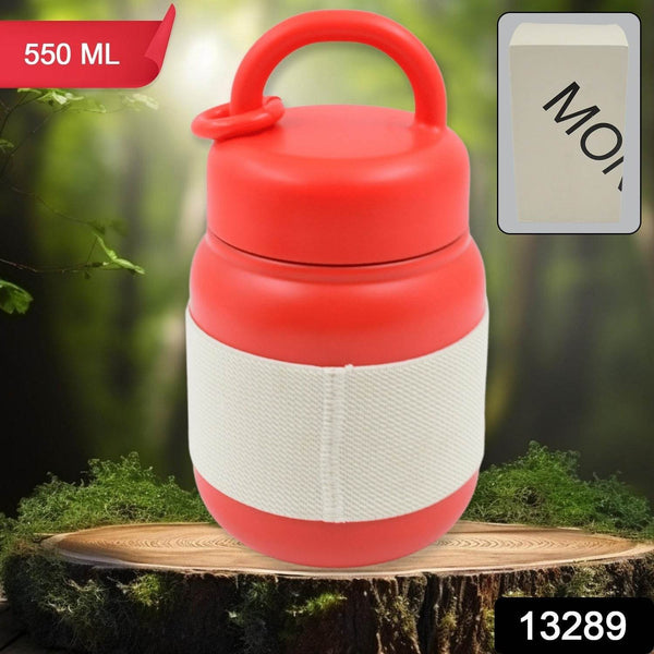 Stainless Steel Mug / Bottle Vacuum Insulated Cup With Handle & Rubber Grip (550 ML) - dailyneed.life