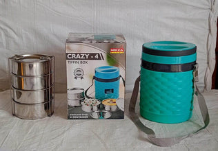 Double Wall Insulated Tiffin with Handle (1 Pc): Stackable, Hot Food Container - dailyneed.life