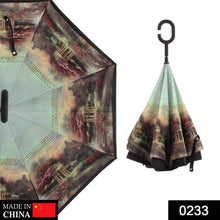 Printed Travel Windproof Umbrella (Reverse Umbrella) - dailyneed.life