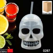 Ghost Face Bottle Water Bottle, Drinking Cup with Lid and Straw, Party Favors Summer Hawaiian and Beach Party Decorations for Kids Adults With Brown Box(1 Pc) - dailyneed.life