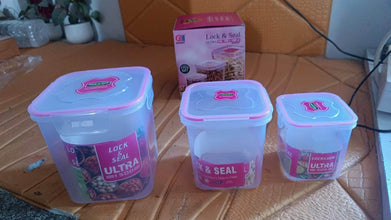 Kitchen Storage Container Set Of 3 Pcs (1500, 1000, 500 ML) - dailyneed.life