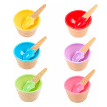 Premium Ice Cream Waffle Spoon Bowl Set (6-Piece , Color Box) - dailyneed.life