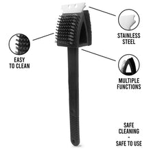 Black 2 Side Use Brush Scarp Cleaning Brush & Wire Brush for Garage Use - dailyneed.life