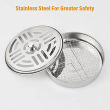 Decorative Mosquito Coil Holder Mosquito Coil Container, Incense Holder Safe Burning Coil Tray for Home Patio Pool Side Outdoor, Metal Tray - dailyneed.life