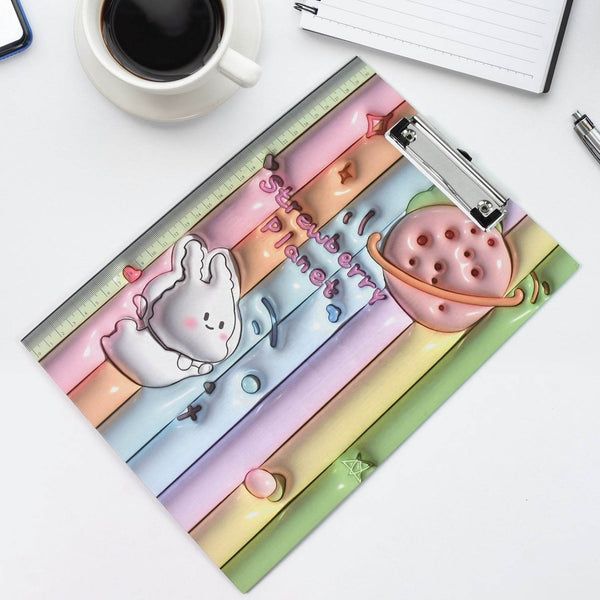 Wooden Paper Clipboard Writing Pad with Clip (1 Pc / 31×22 Cm) - dailyneed.life