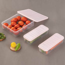 Plastic Food Storage Container for Fridge, fridge storage boxes with Lid Stackable Fridge Storage Containers freeze organizer items and storage, vegetable storage box for fridge, (3 Pcs set) - dailyneed.life
