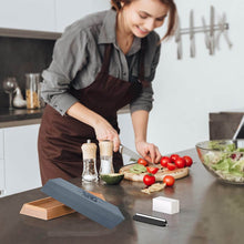 Silicon Carbide German Combination Stone, Dual Sided Stone for Knife and Tools Sharpening with Safety Case - dailyneed.life