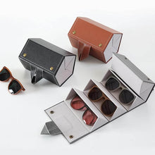 5 Slots Sunglasses Organizer Box, Glass Holder Box, spectacle case of sunglasses, Specs case, Foldable Travel Glasses Case Storage (1 Pc) - dailyneed.life