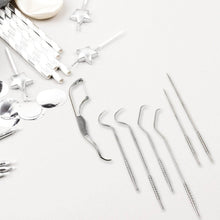 7 IN 1 STAINLESS STEEL TOOTHPICK FLOSSIER SET (1 SET / With Case) - dailyneed.life