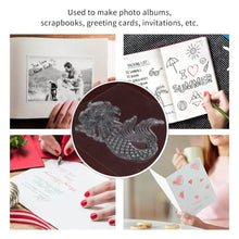 Reusable Transparent Rubber Stamp for Paper Crafts (Mix Design / 1 Sheet) - dailyneed.life