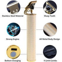 Men's Hair Trimmer & Beard Clipper with 4 Adjustable Blades & Cleaning Brush, Hair accessories - dailyneed.life