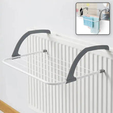 Metal Steel Folding Drying Rack for Clothes Balcony Laundry Hanger for Small Clothes Drying Hanger Metal Clothes Drying Stand, Socks and Plant Storage Holder Outdoor / Indoor Clothes-Towel Drying Rack Hanging on The Door Bathroom - dailyneed.life