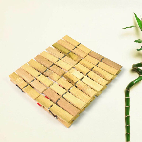 Heavy Duty Bamboo Wooden Cloth Clips / Pegs (20 Pcs Set) - dailyneed.life