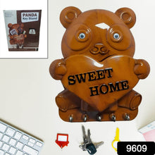 Cute Plastic Panda Key Holder, Wall Key Rack with 5 Hooks (1 Pc) - dailyneed.life