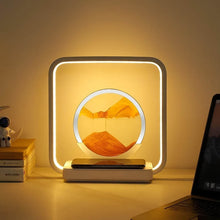 13477 3D Wireless Charging LED Light USB Quicksand Painting Lamp for Bedroom - dailyneed.life