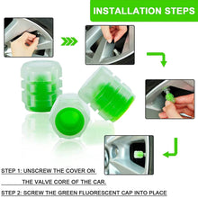 Tyre Valve Caps Luminous Glow Car Tire Air Stem Valve Cap Covers vaal cap ( 4 Pcs Mix Colour) - dailyneed.life