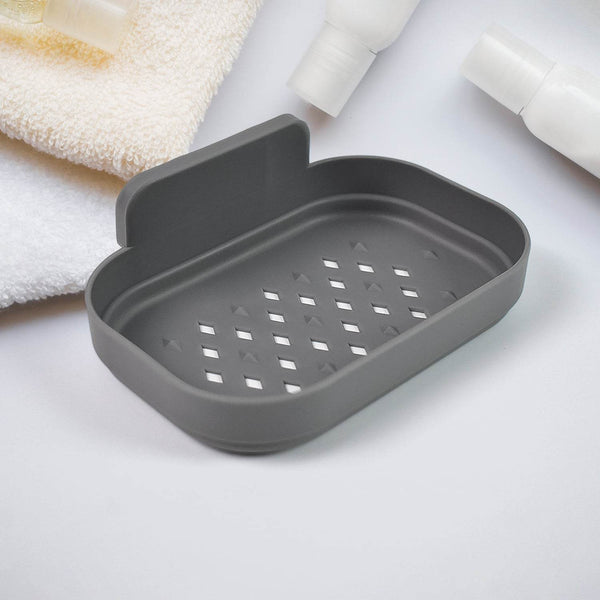 Plastic Soap Dish Holder for Bathroom Shower Wall Mounted Self Adhesive ,Sabudani (1 Pc) - dailyneed.life
