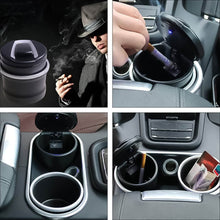 Portable Car Ashtray with Lid and Blue LED Light (1 Pc / With Color Box) - dailyneed.life
