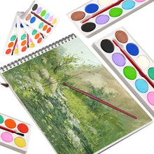 Painting Water Color Kit - 12 Shades and Paint Brush (13 Pcs) - dailyneed.life
