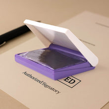Yashu Plastic Stamp Pad Violet Ink, Quick-Dry Refillable Pad (1 Pc) - dailyneed.life