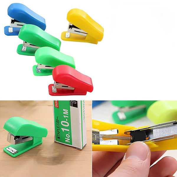 Mini Stapler Set with Staples – Assorted Colors | No.10 Staplers with Pins (20 pcs Set) - dailyneed.life