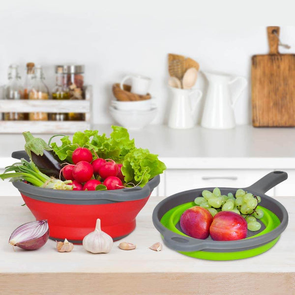 Foldable Silicone Colander for Fruit & Veggies - dailyneed.life
