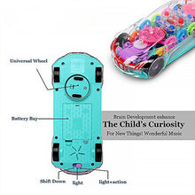 Automatic 360 Degree Rotating Transparent Gear Concept Car with Musical and 3D Flashing Lights Toy for Kids Boys & Girls (Multicolor / Battery Not Included) - dailyneed.life