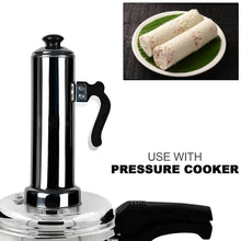 Puttu Maker Set with Steamer Plate & Pressure Cooker Top, Stainless Steel - dailyneed.life