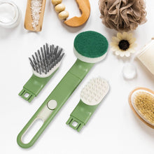 Dish Brush Set with Handle, Replacement Heads, Drain Tray in Kitchen (9 Pcs Set) - dailyneed.life