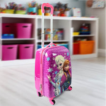 Kids Travel Suitcase with 4 Wheels (2 Pcs Set / 1 Big & 1 Small Shoulder Bag / Mix Design & Color) - dailyneed.life