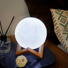 3D Moon Night Lamp with Stand (Color Box / White & Yellow Light / 1 Pc) - dailyneed.life