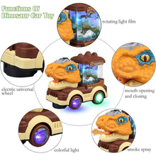 Dinosaur Car Toy with Humidifier Sound and Light (1 Pc) - dailyneed.life