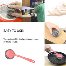 Scrubber with Handle for Kitchen and Utensil Cleaning and Hard Stains, - dailyneed.life