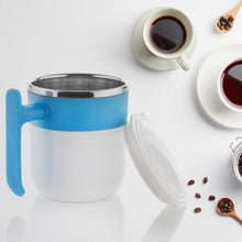 Stainless Steel Insulated Coffee/Tea Mug with Lid – Double Wall Hot Beverage Travel Cup, Milk Mug for Office & Home Use (1 Pc) - dailyneed.life