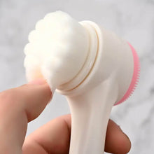 2 in 1 Facial Brush Cleansing | Manual Face Scrubber | Silicone Double-Sided Face Wash Brush for Sensitive, Delicate, Dry Skin (1 Pc) - dailyneed.life
