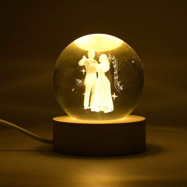 3D Crystal Ball lamps With Base (1 Pc) - dailyneed.life