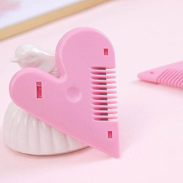 Heart Shape Plastic Hair Cutting Scissors (1 Pc / With Card Packing) - dailyneed.life