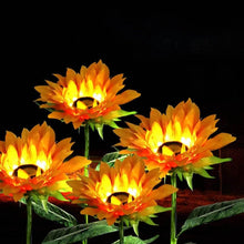 Garden Solar Sunflower Outdoor LED Light Inserted Ground Simulation Plant (4 Pcs Set) - dailyneed.life