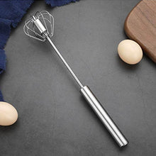 Medium Stainless Steel Egg Whisk, Hand Push Rotary Whisk Blender (1 Pc / 30 Cm) - dailyneed.life