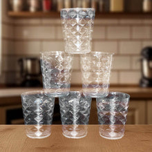 Apex Pyramid Design Unbreakable Plastic Glass – 300 ML - dailyneed.life