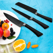 6 Pieces Professional Kitchen Knife Set, Meat Knife, Chef's Knife with Non-Slip Handle for Home, Kitchen and Restaurant with Chef Peeler and Scissor (Stainless Steel / 6 Pcs Set) - dailyneed.life